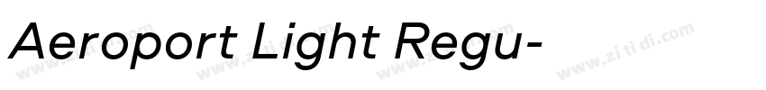 Aeroport Light Regu字体转换